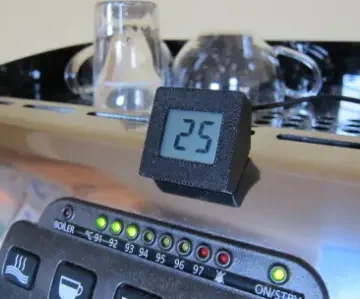 a close-up of a shot timer